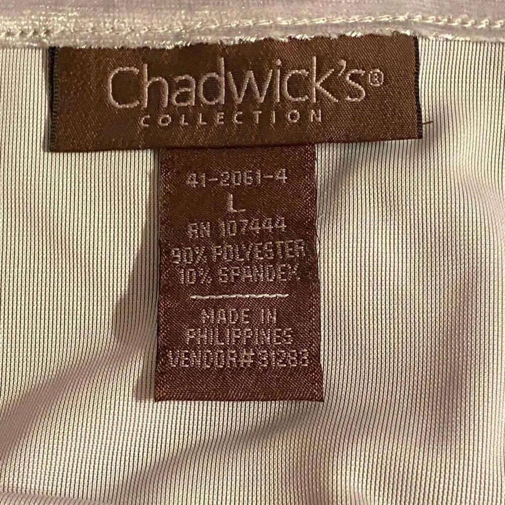 Chadwick's Collection Grey Velvet Camisole Tank Top Festive Women's Size (L) - Picture 3 of 8